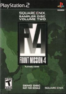Square Enix Sampler Disc Volume Two Front Mission 4 Playable Demo